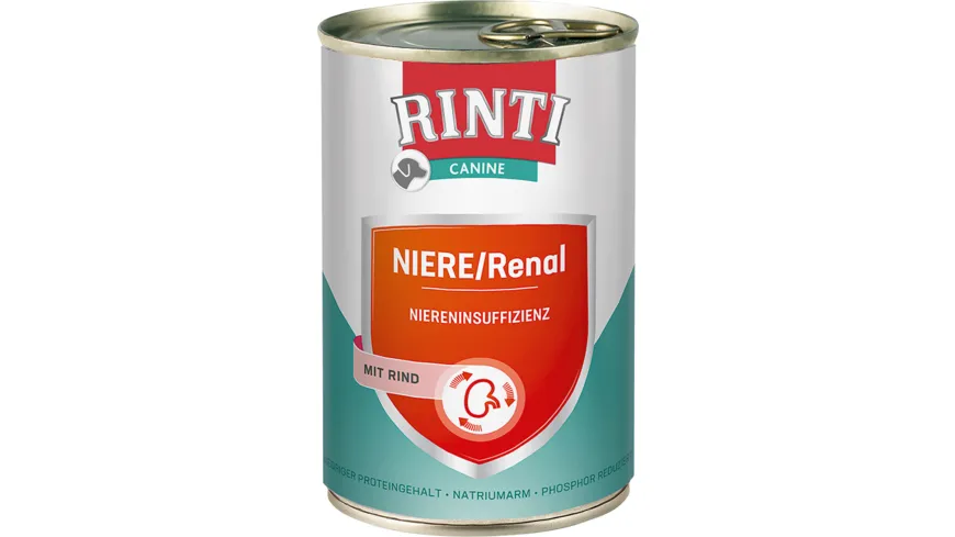 RINTI Hundenassfutter Canine  Niere / Renal Rind 400 g