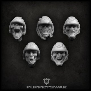 Zombie Troopers heads (5)
