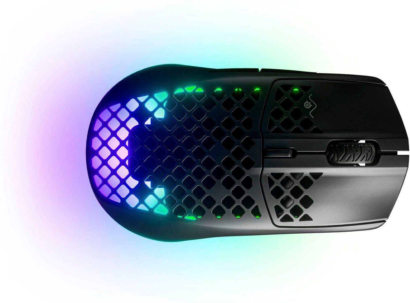 SteelSeries Aerox 3 Wireless Onyx + QcK medium Maus (Bluetooth, Funk)