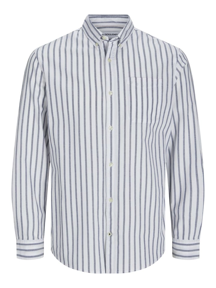 JACK & JONES PLUS Freizeithemd in Ensign Blue günstig kaufen