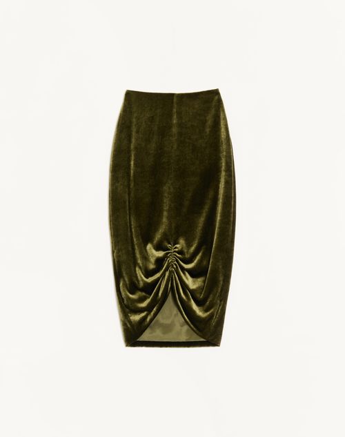 Fluwelen midi-rok