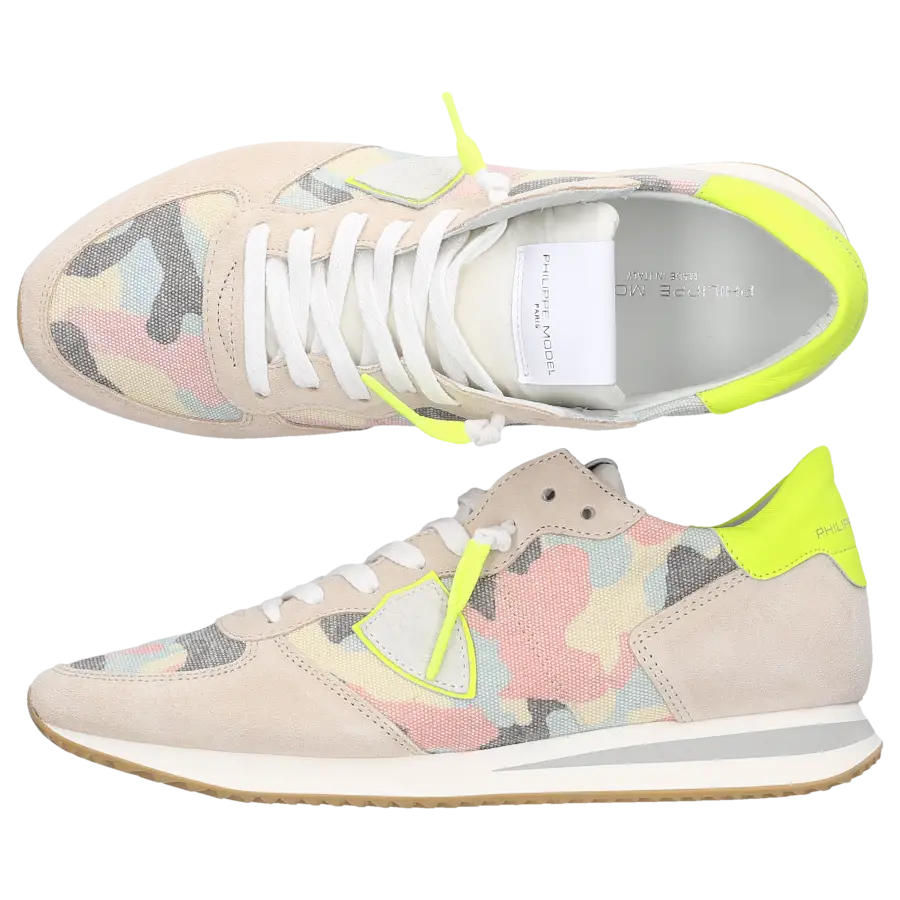 Philippe Model - Sneaker low TZLD Veloursleder - gelb