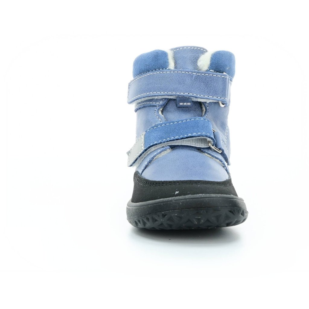 Jonap Falco Winter blaue mit Wolle gefütterte Barfuß-Stiefeletten