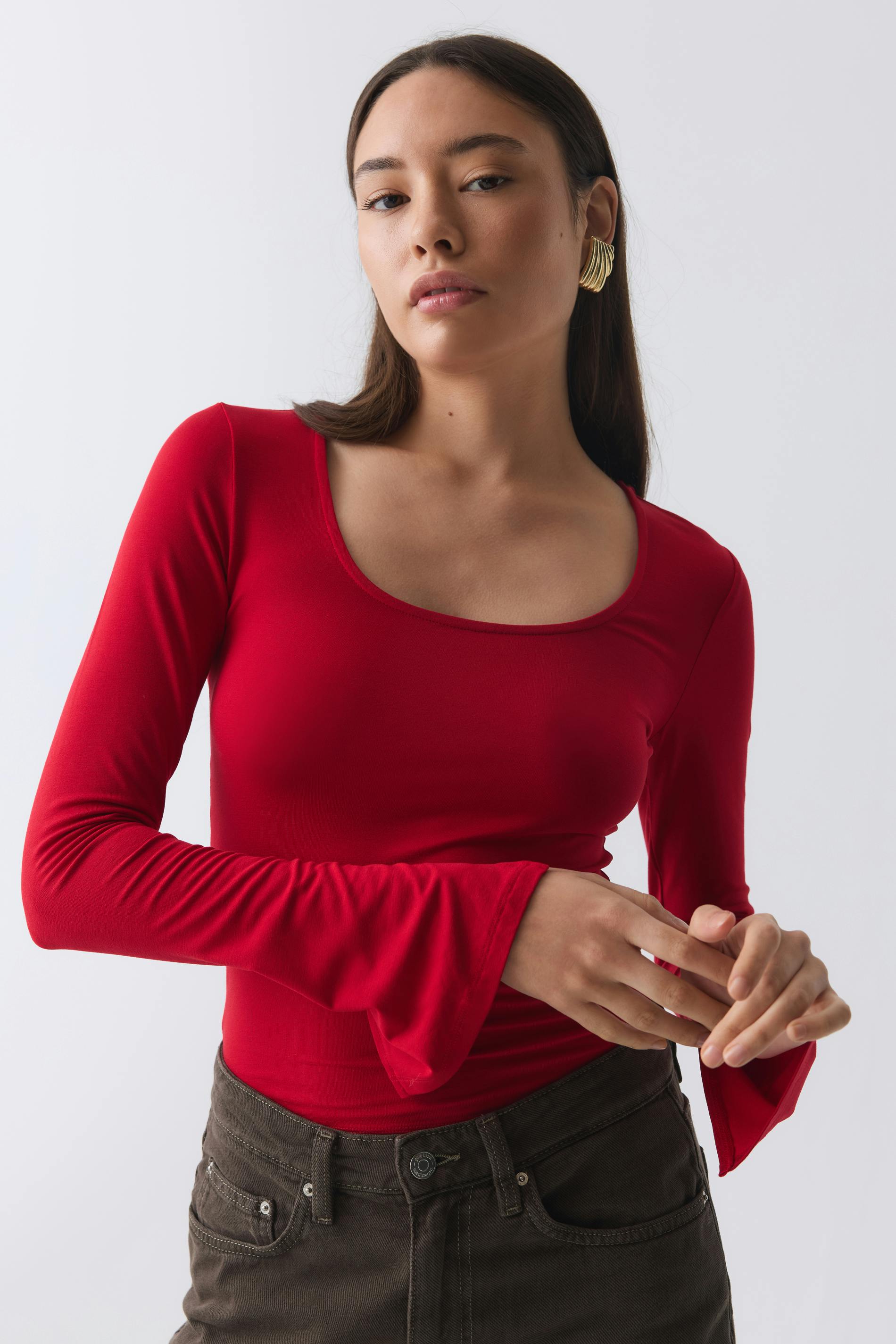 Soft touch jersey top