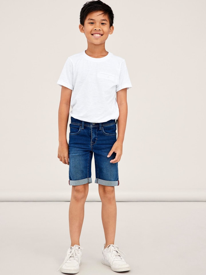 name it Jeansbermuda Long Shorts NKMsofus in medium blue denim günstig kaufen