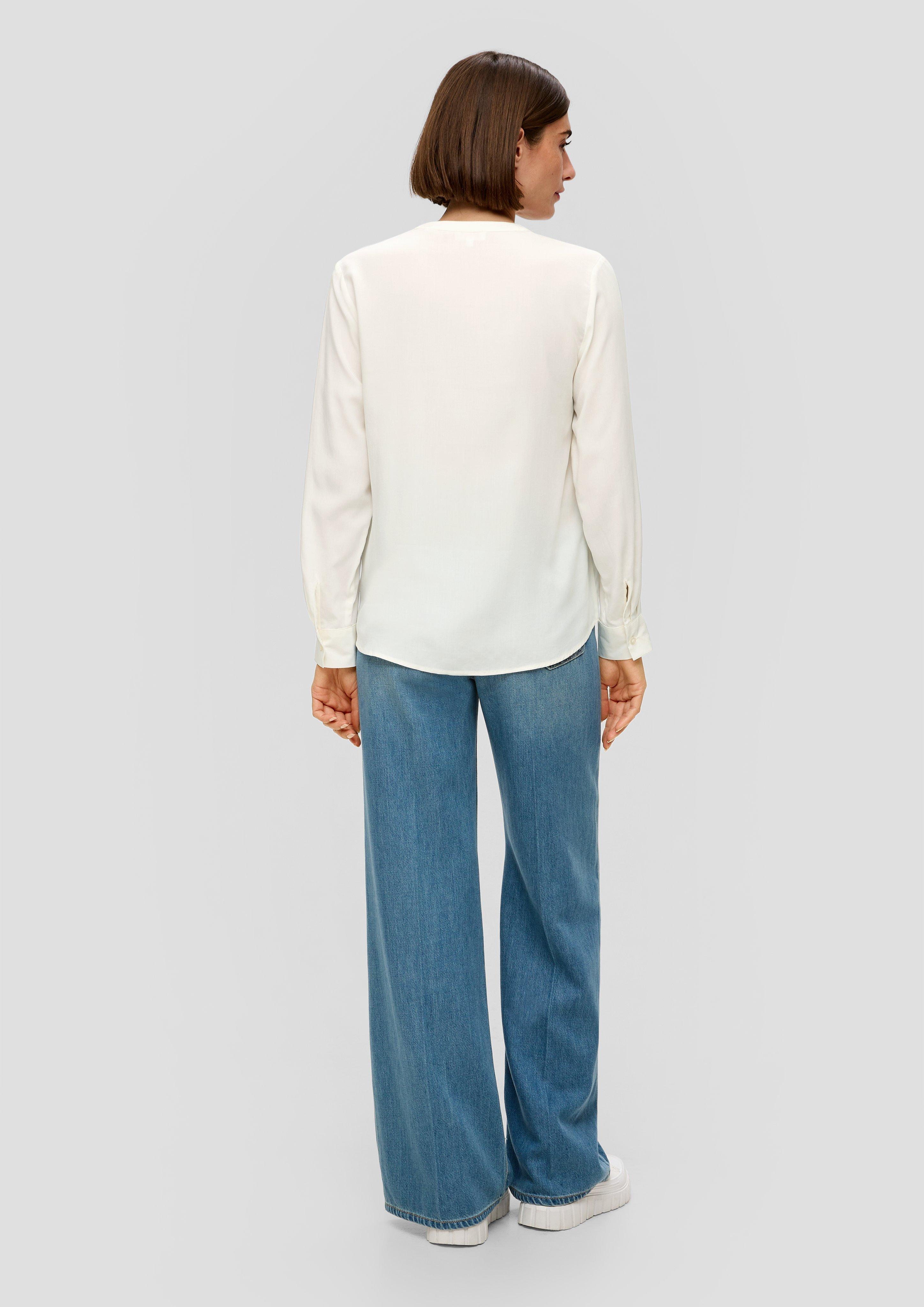 Viskosebluse mit Tunika-Ausschnitt  2142221-0210