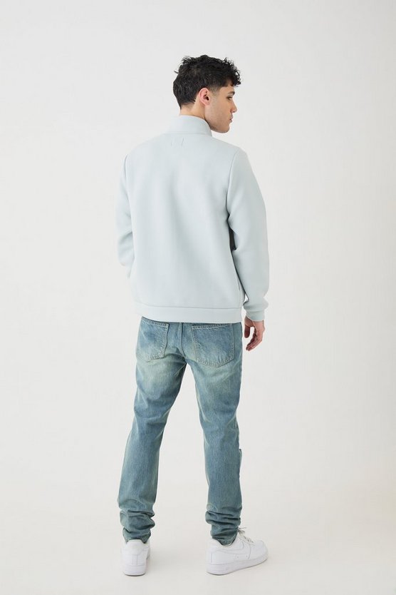 Scuba Overshirt mit Trichterkragen