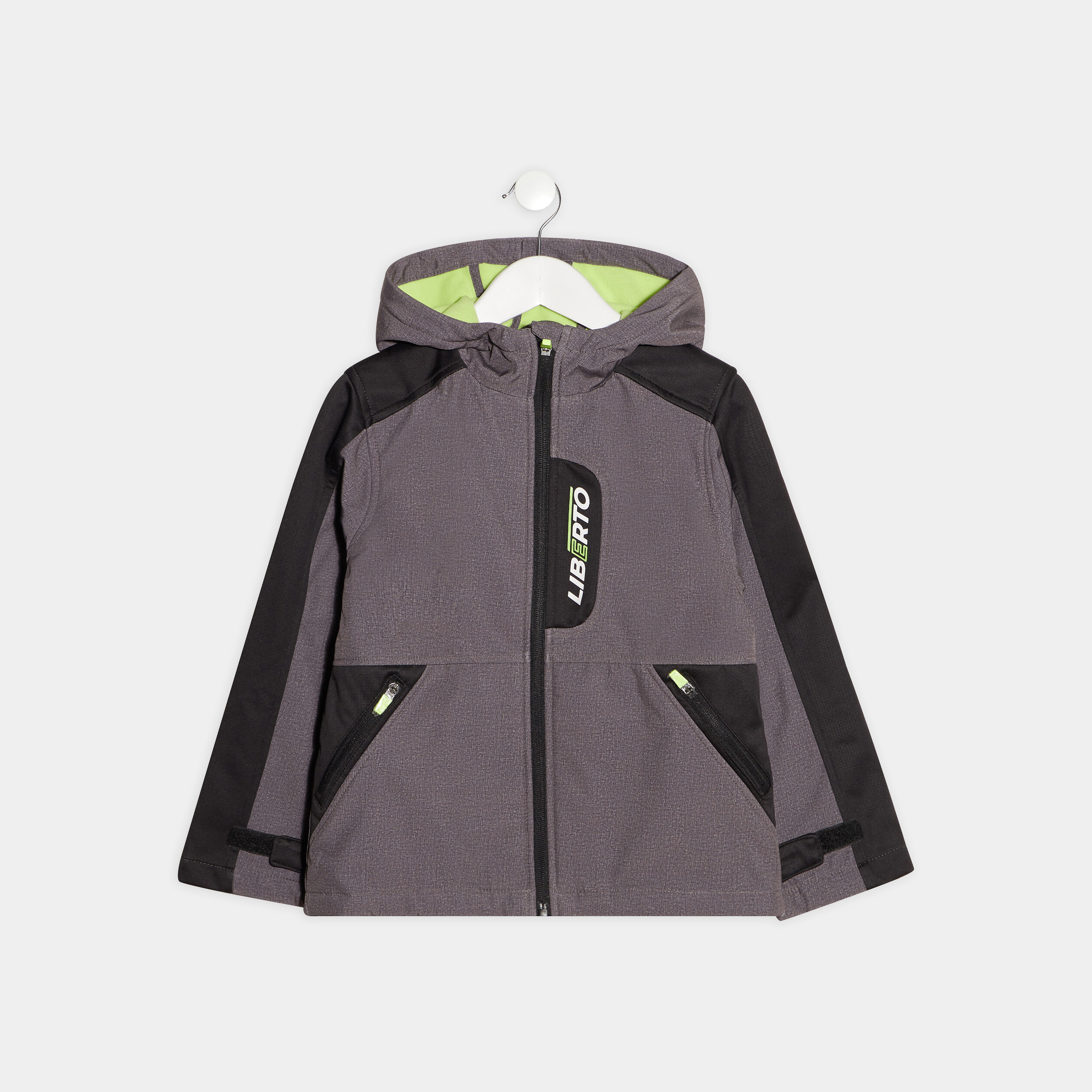 Veste droite à capuche Liberto gris foncé garçon | La Halle
