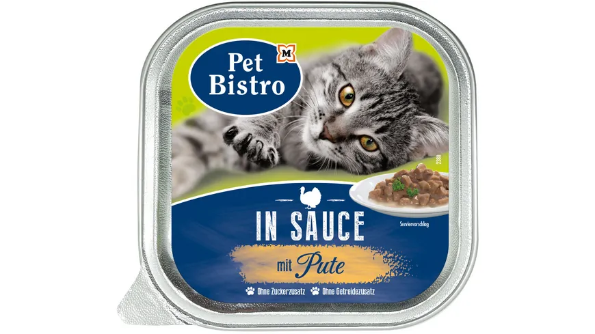 Pet Bistro Katzennassfutter In Sauce mit Pute 100 g