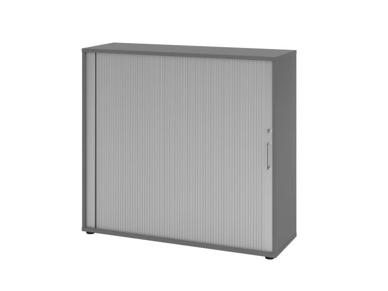 Hammerbacher Schrank V1733S/G/S/BS Grau 120 x 40 x 110 cm