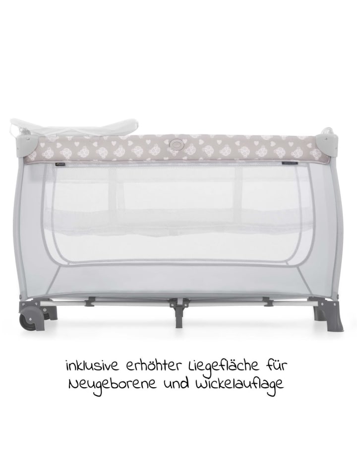 Hauck Reisebett Sleep'n Play Center mit Wickelauflage in beige,grau günstig kaufen onesize