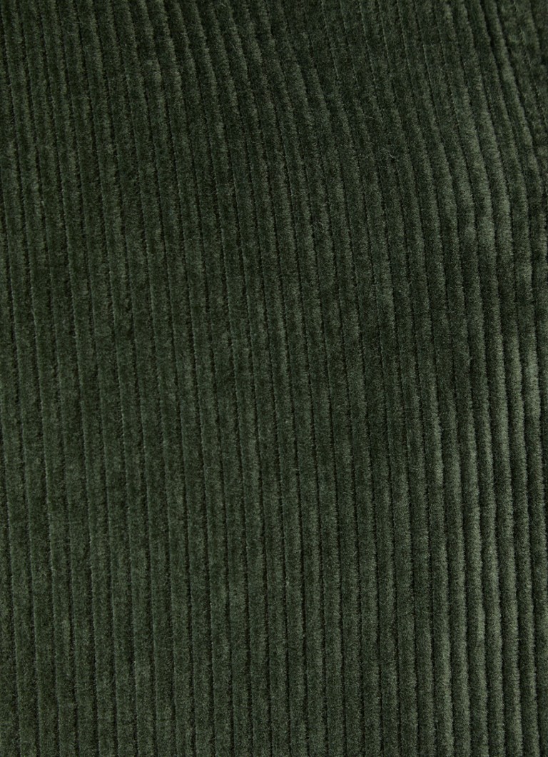 Pantaloni chino in velluto a coste a taglio dritto, modello Forét Clay, con tasche laterali.
