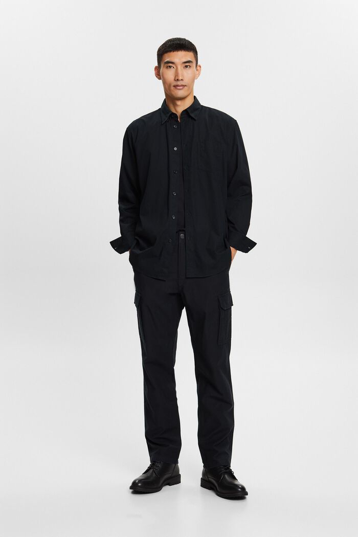 Button-Down-Hemd aus Popeline, 100 % Baumwolle