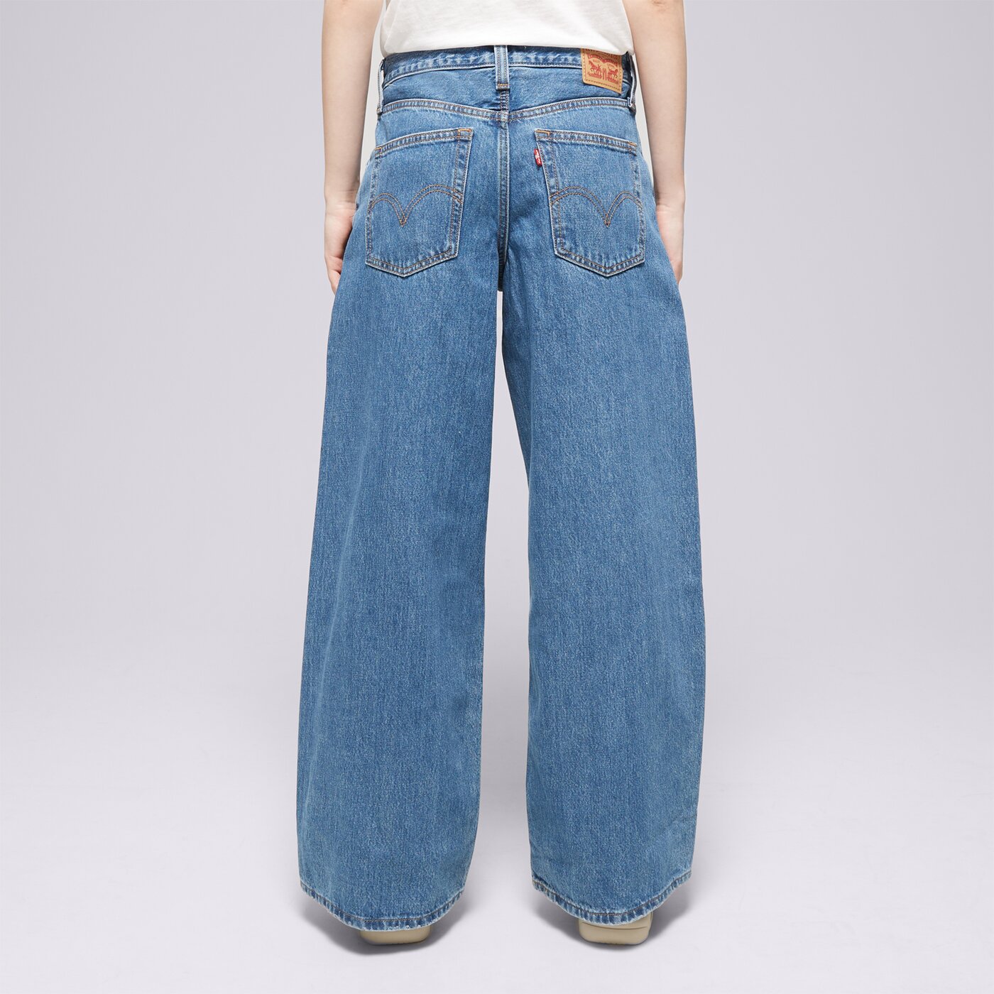LEVI'S HOSE 94 BAGGY WIDE LEG MED. INDIGO Dunkelblau