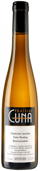 2019 Oestricher Lenchen Roter Riesling Beerenauslese edelsüß 0,375 L - Weingut Cuna