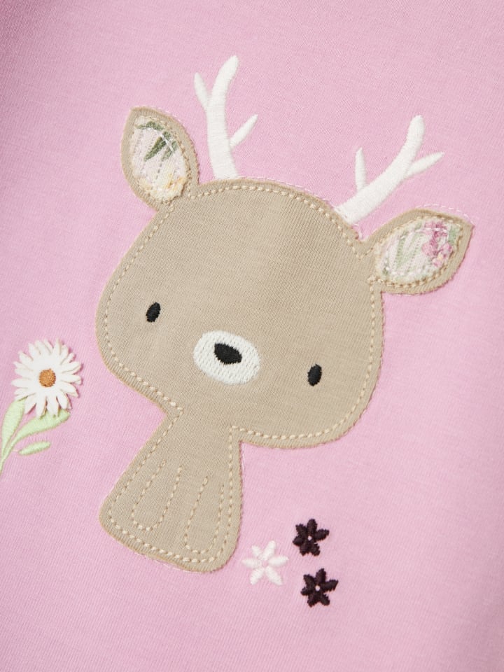 name it Mädchen Longsleeve bestickt in Rosa günstig kaufen