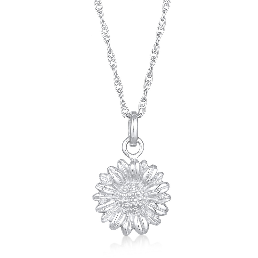 Elli Elli Collier Femmes Pendentif Marguerite été boho en argent sterling 925 Bijoux