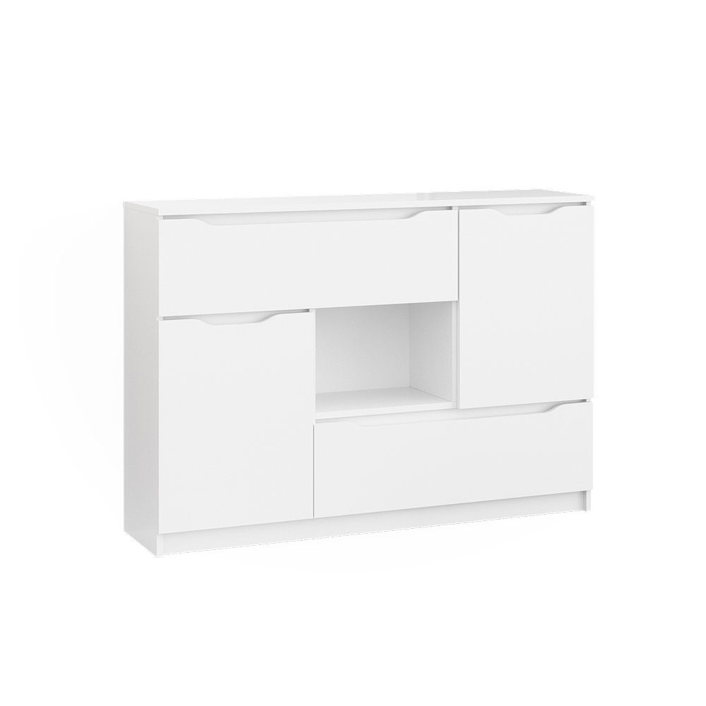 Vicco Sideboard Kommode Mehrzweckschrank RUBEN 120 cm Weiß