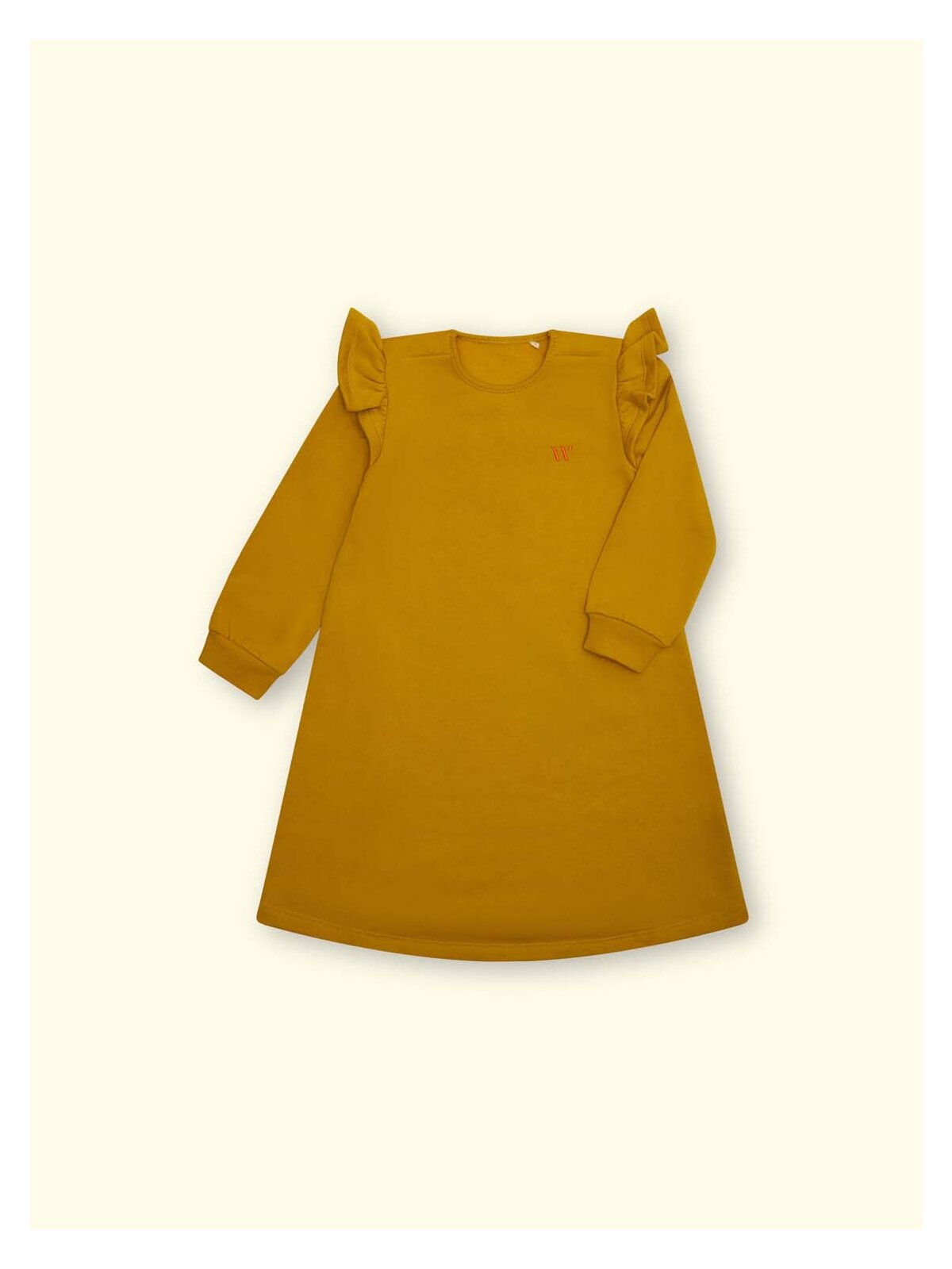 Wombly Erika Sweatkleid senfgelb