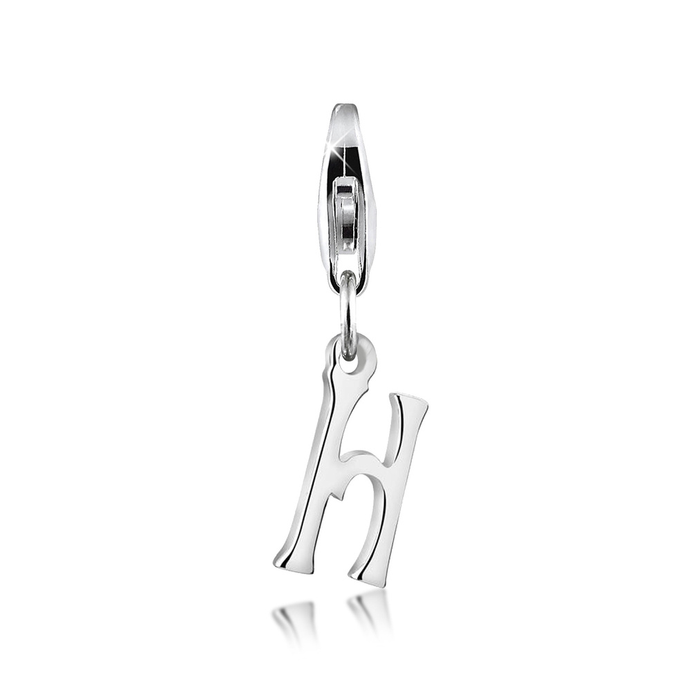 Nenalina Nenalina Amulette Pendentif Charm Lettre en argent sterling 925 pour tous les s p Pendentif