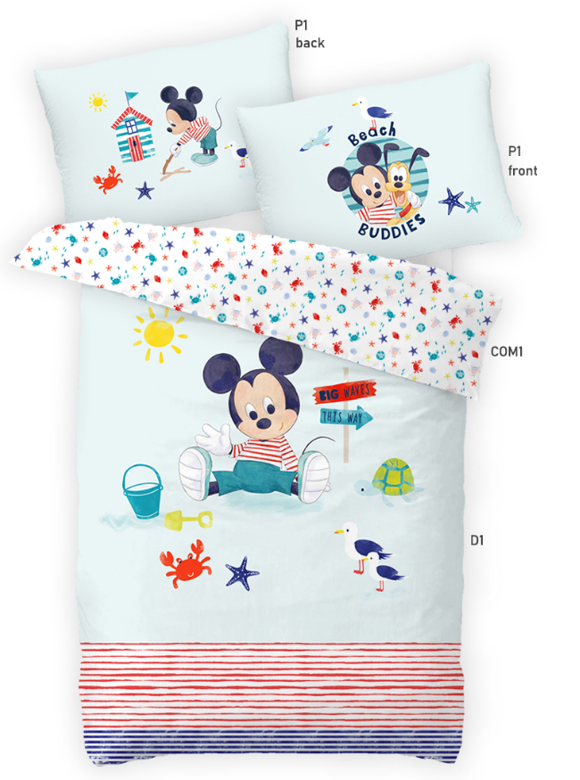 Herding Disney Mickey Mouse Flanell Bettwäsche 