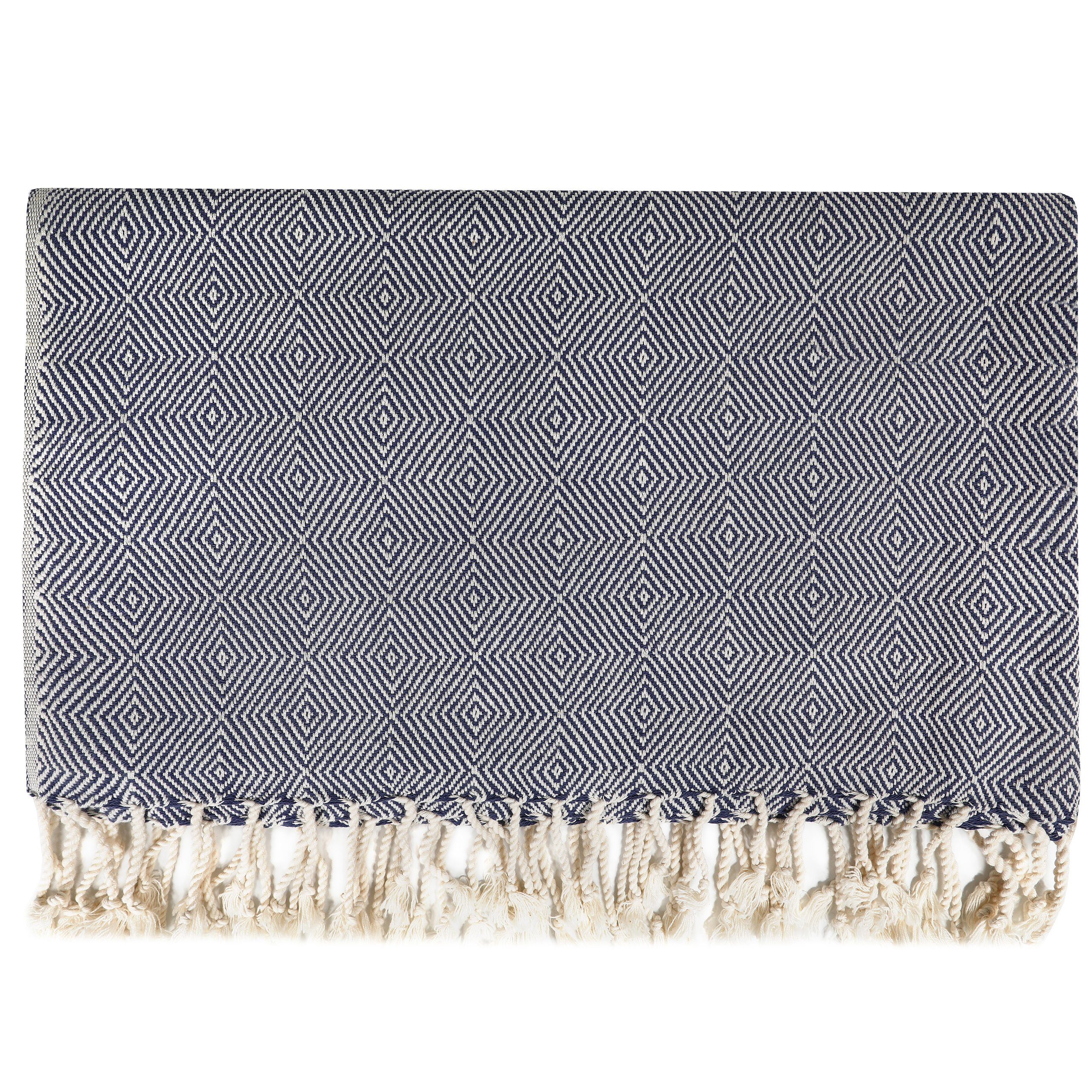 leevitex® Strandtücher KRETA, 100% Baumwolle 100 x 180 cm, Saunatuch, Badetuch, Strandtuch, Pestemal