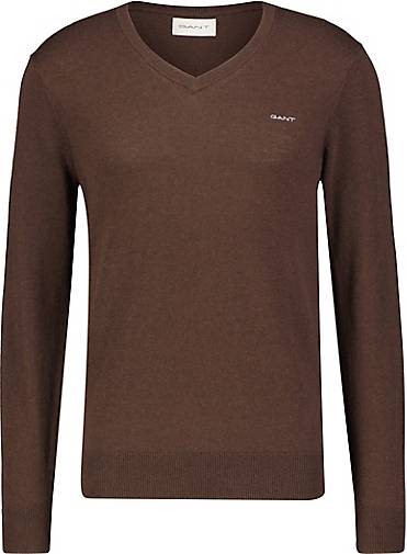 GANT Herren Strickpullover mit Schurwolle EXTRAFINE