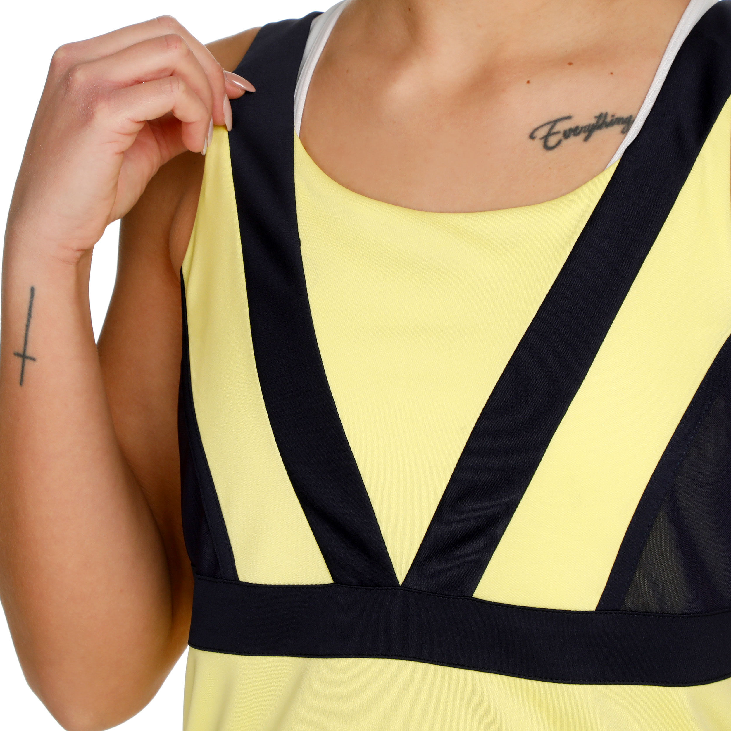Elisa Tank-Top Damen - Gelb, Dunkelblau