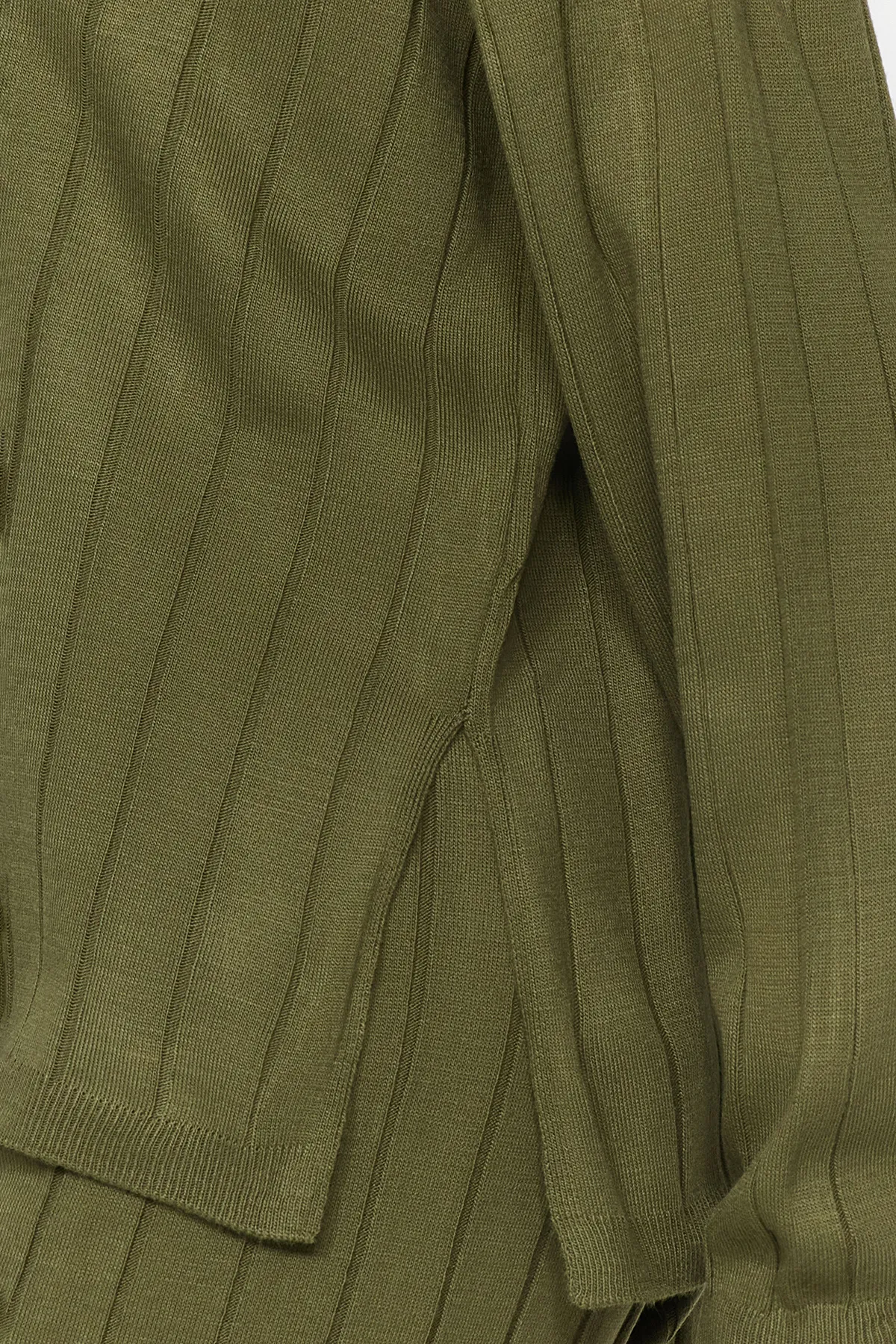 Trendyol Collection  Khakifarbenes, übergroßes Strickoberteil und -unterteil-Set TWOAW24AU00092