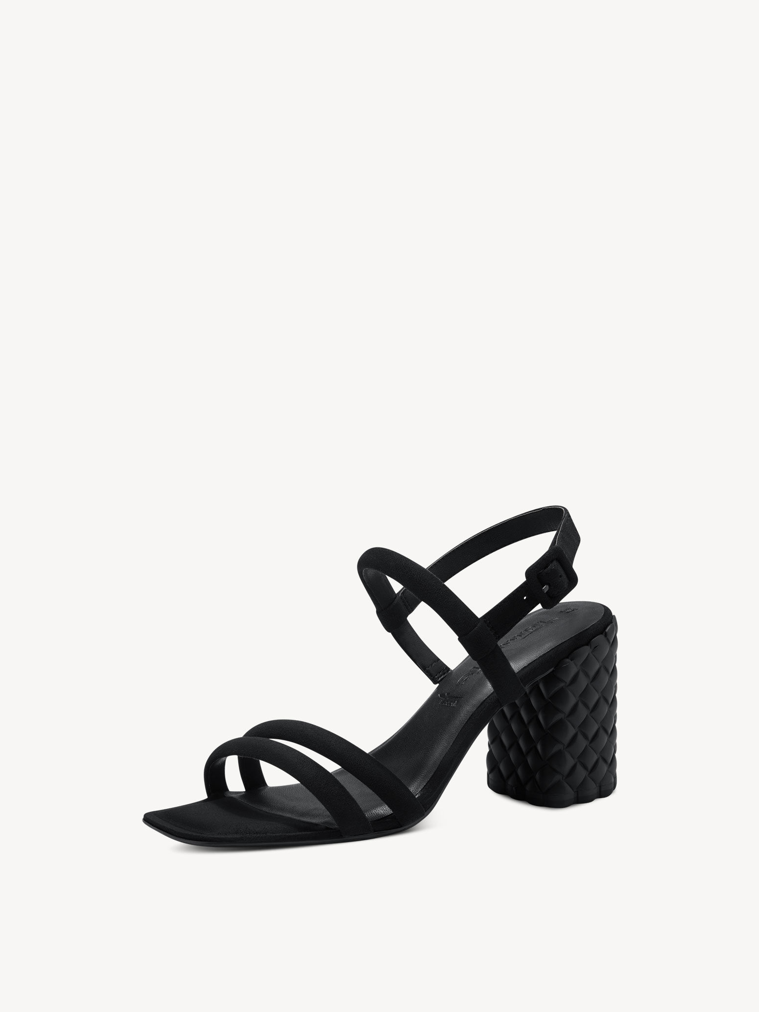 Sandale à talon - noir