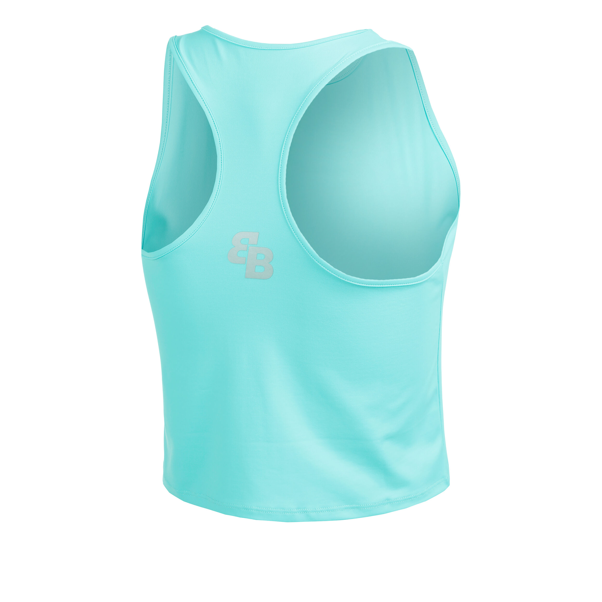 Short Basic Tank-Top Damen - Mint