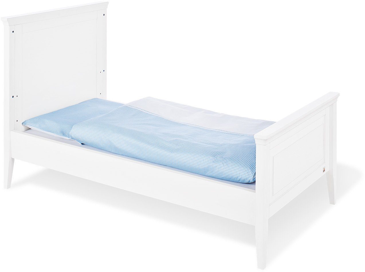 Pinolino® Babyzimmer-Komplettset Smilla, (Set, 3-St., Bett, Kleiderschrank, Wickelkommode), extrabreit groß; mit Kinderbett, Schrank und Wickelkommode