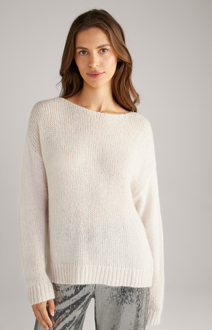 Strickpullover in Offwhite