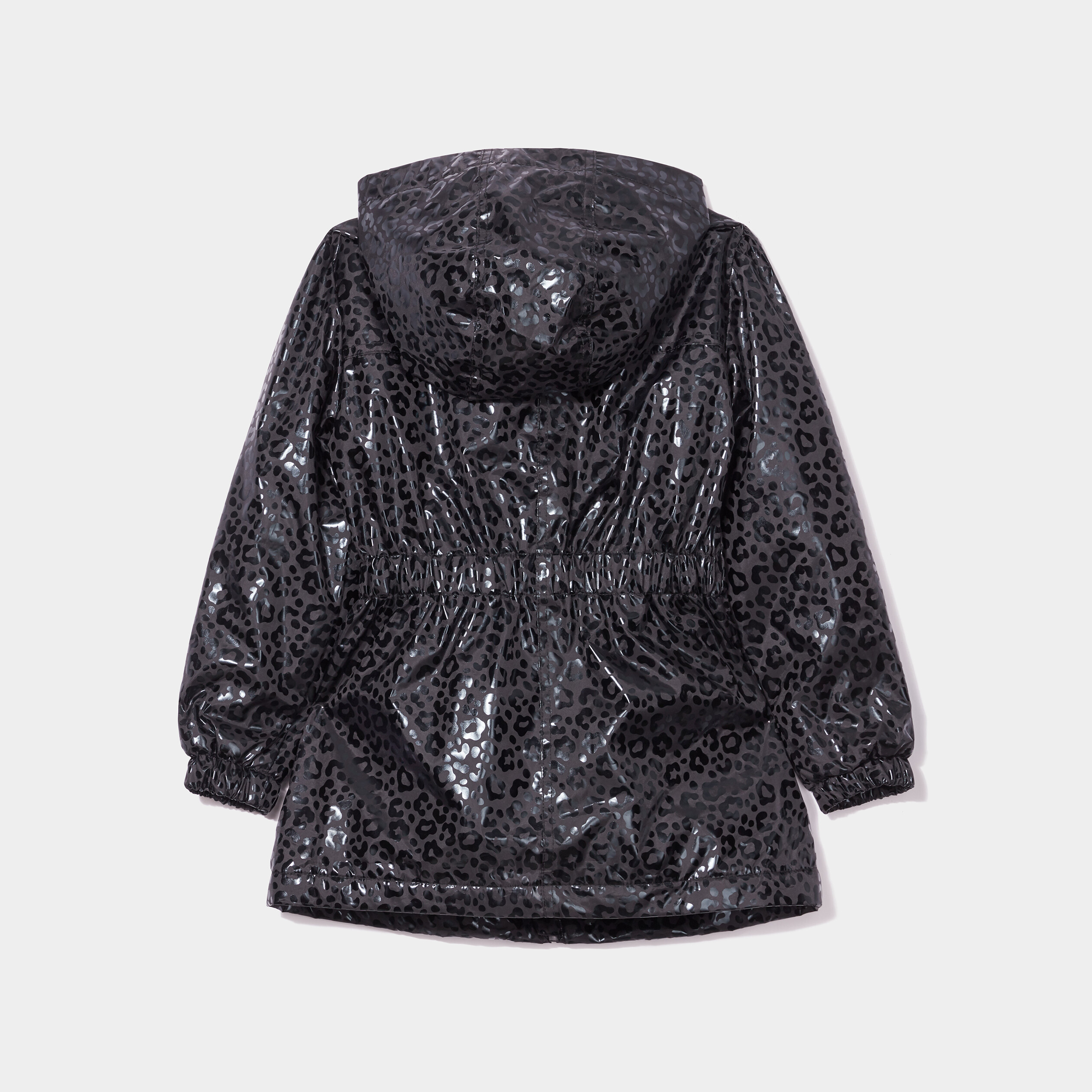 Parka cintrée à capuche doublure polaire noir fille | La Halle