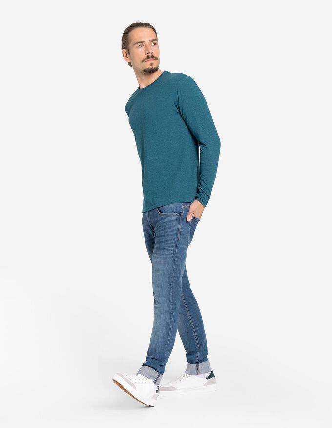 Langarmshirt - Rundhals-Ausschnitt