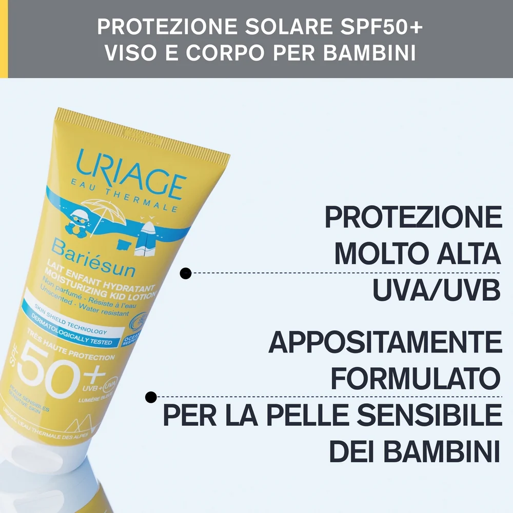 Leche solar infantil BARIESUN SPF50+ - Leche solar corporal de alta protección, productos para niños