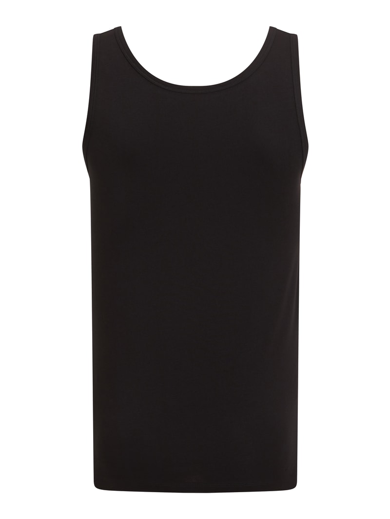 Tanktop mit Rundhalsausschnitt Modell 'COMFORTCOTTON' in schwarz