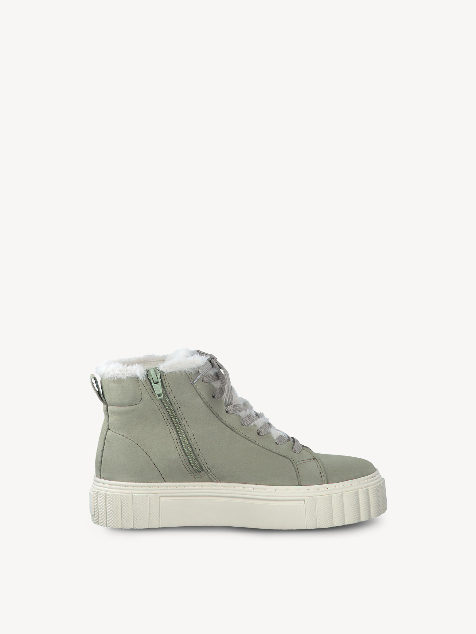 Bottine en cuir - vert doublure chaude