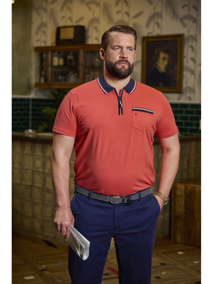 Charles Colby Doppelpack Poloshirt EARL LENN in rot dunkelblau günstig kaufen