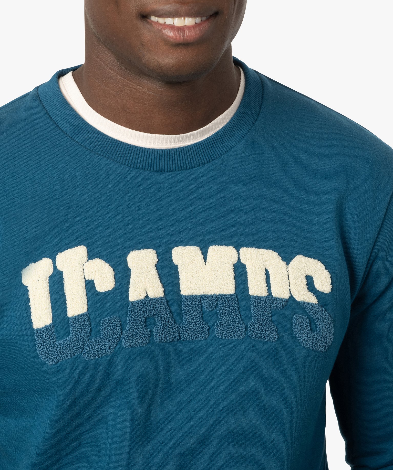 Sweat homme avec inscription en maille bouclette – Camps U... | GEMO