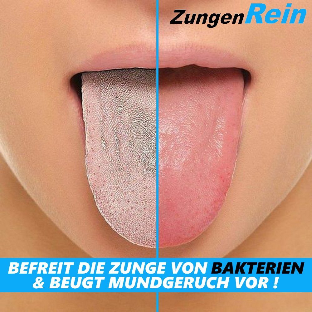 MAVURA Zahnbürste ZungenRein Zungenreiniger Zungenschaber Zungenbürste, Antibakteriell gegen Mundgeruch Ayurveda [2er Set]