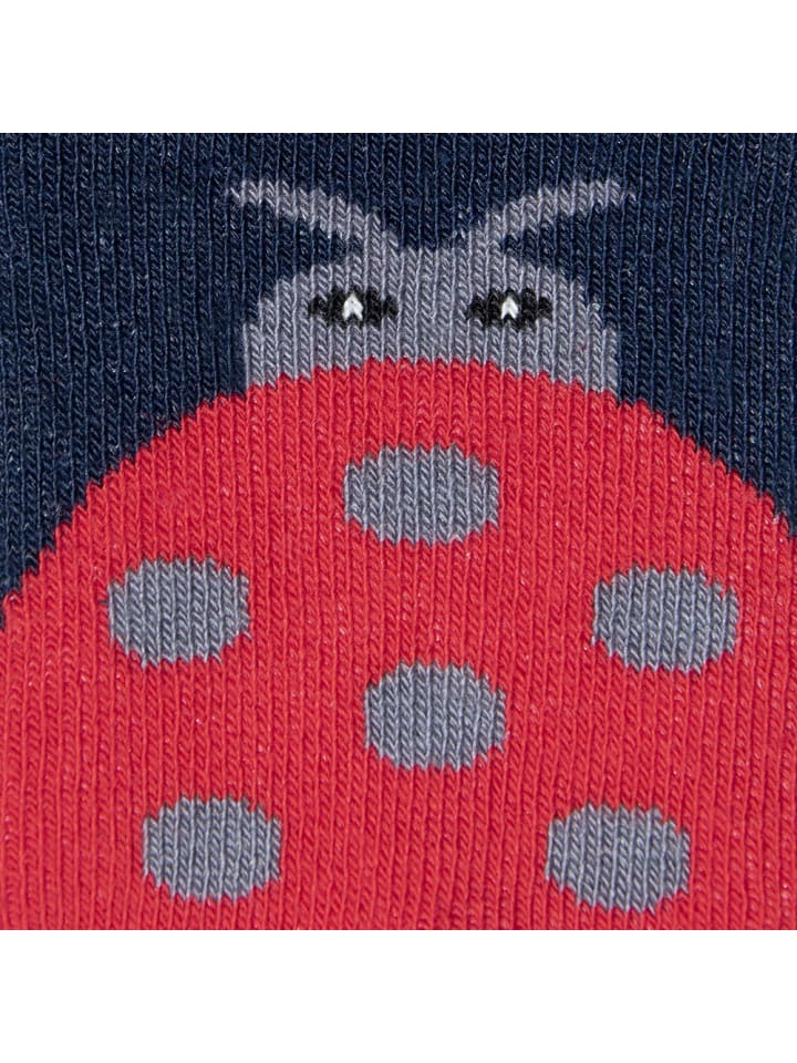 ewers 2er-Set Stoppersocken ABS 2er Pack Käfer in rot-navy günstig kaufen