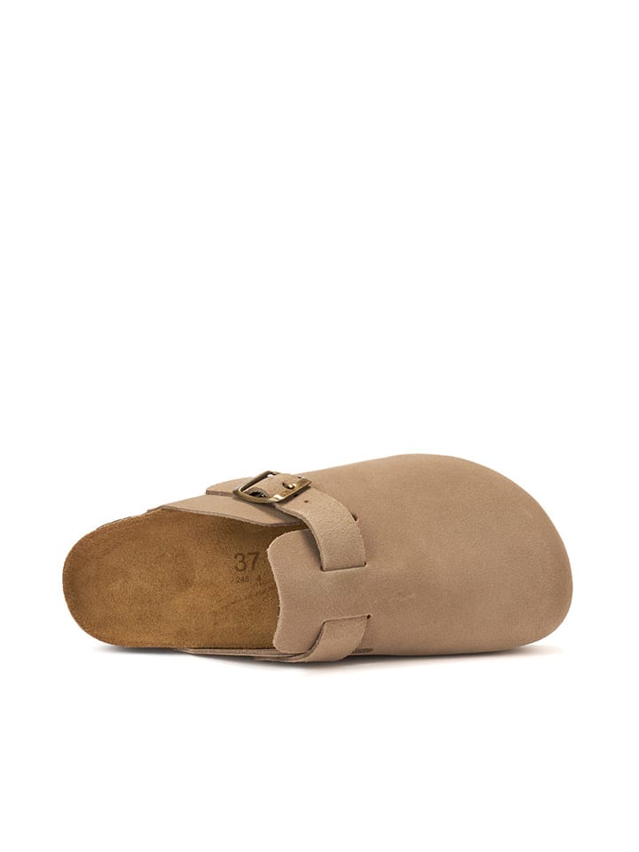Mandel Leder-Clogs 