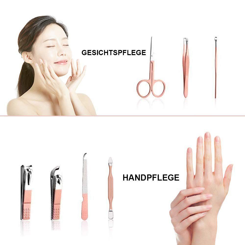 Scheiffy Maniküre-Pediküre-Set Nagelknipser-Sets, Maniküre und Pediküre-Werkzeuge, Nagelsets,18 Stück