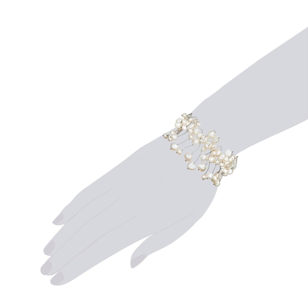 Valero Pearls Bracelet en perles Perle de culture d'eau douce Perle de culture d'eau douce en B Bracelet