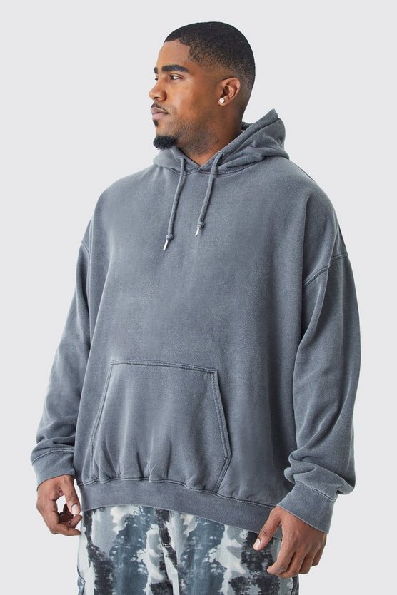 Plus Hoodie mit Official Psychadelic Print