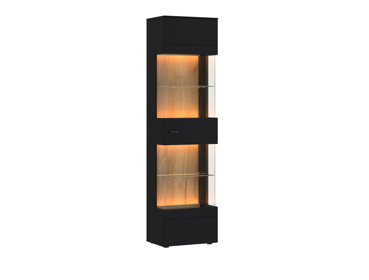 Vitrine Jacky Schwarz 50 x 195 cm