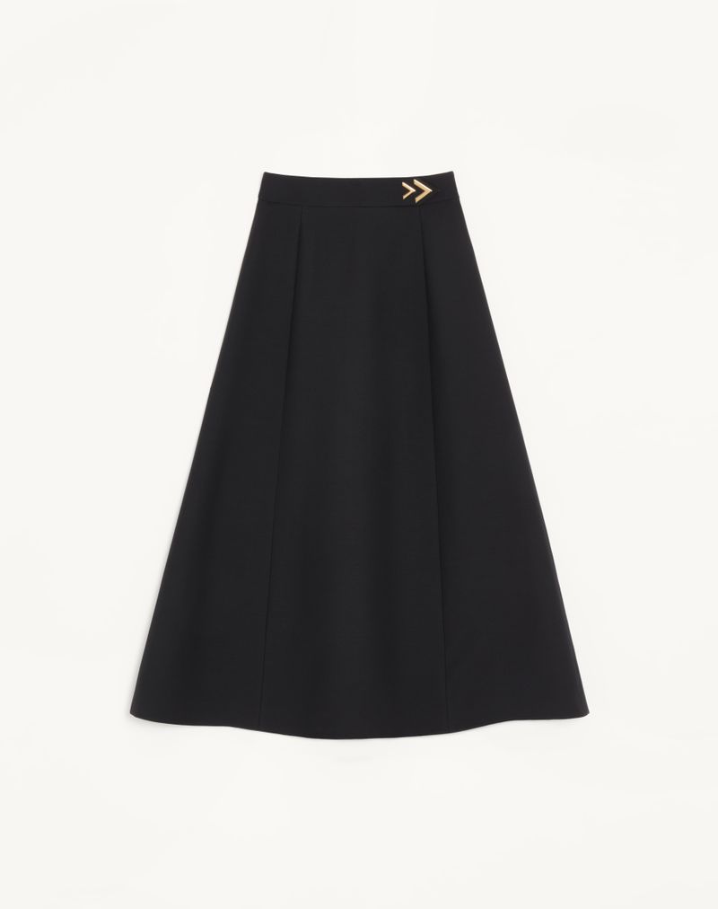 Crêpe Couture midi-rok