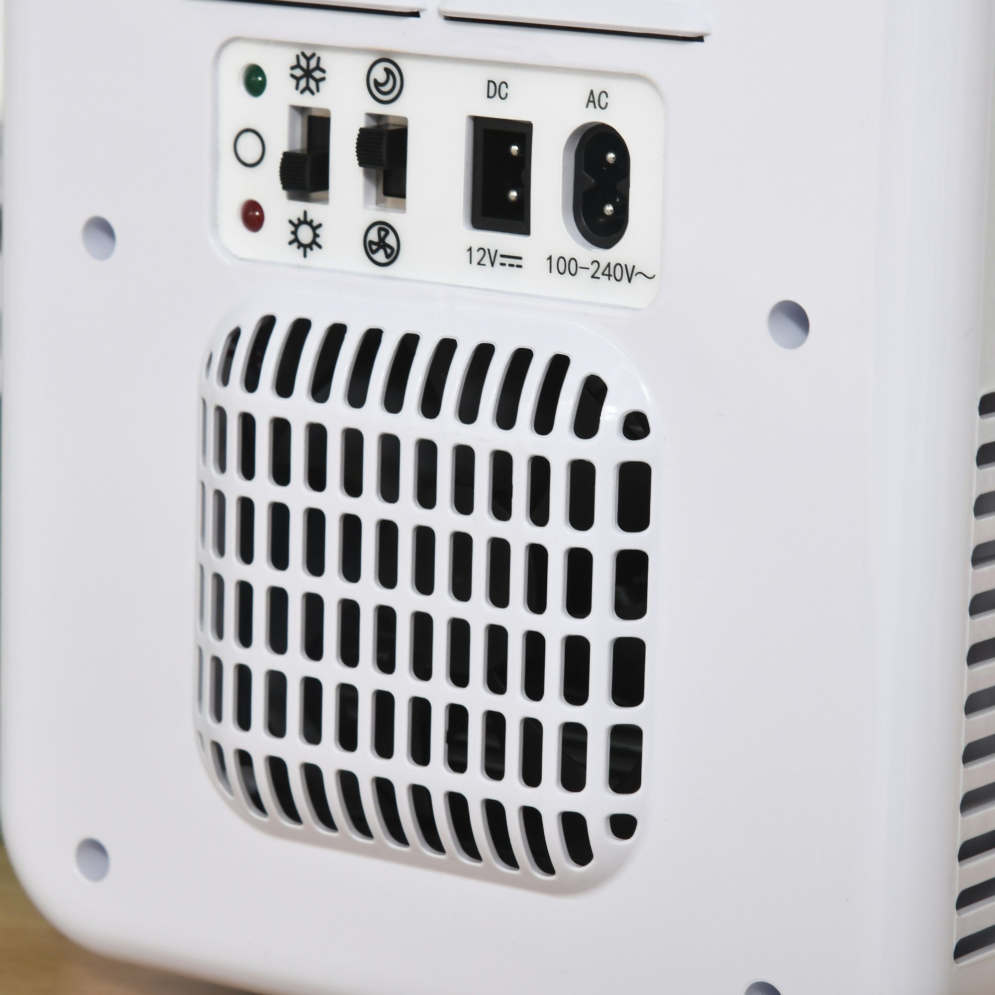 HOMCOM Kühlbox Auto-Warmhaltebox, 4L Kühlschrank Mini-Kühlschrank 60 W für Camping Weiß