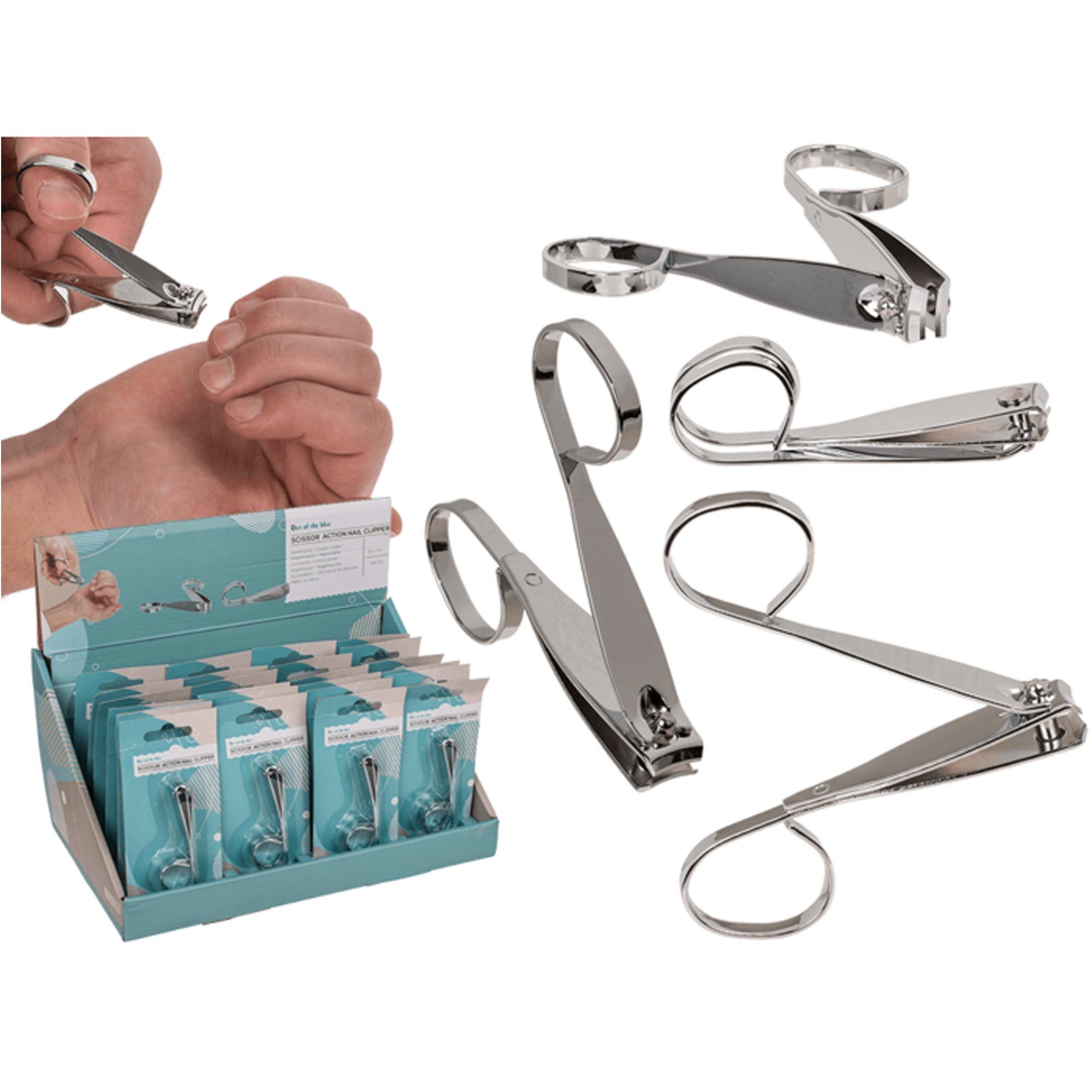 Deggelbam Nagelknipser *NEU* Nagelknipser Fußnagelknipser Nagelschneider Nagelzwicker, REVOLUTION mit konfortablen Scherengriff